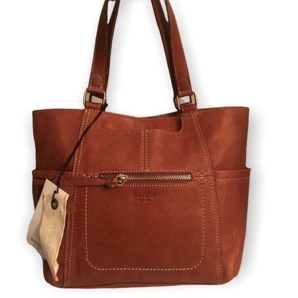 Margot brown leather bag NWT